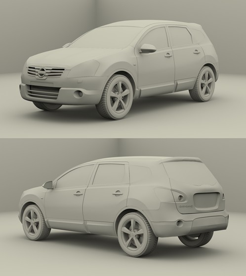 3D modeling & rendering: Cars